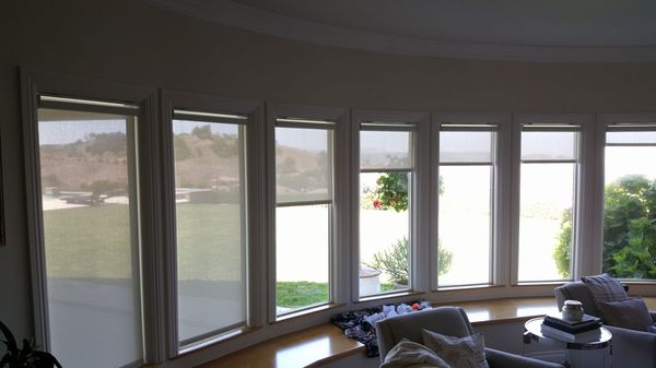 Roller and motorized shades - These roller shades were installed on several homes. we offer light filtering and room darkening fabrics as well as motorization and smart home connectivity Roller and motorized shades - These roller shades were installed on several homes. we offer light filtering and room darkening fabrics as well as motorization and smart home connectivity