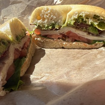 Einstein Bros. Bagels - Turkey avocado with vegetable garden schmear - Bagels Near Me - Santee, California Einstein Bros. Bagels - Turkey avocado with vegetable garden schmear - Bagels Near Me - Santee, California
