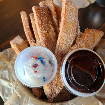 Spitz - Lehi - Fried Cinnamon Sugar Pita Sticks - Mediterranean Near Me - Lehi, Utah Spitz - Lehi - Fried Cinnamon Sugar Pita Sticks - Mediterranean Near Me - Lehi, Utah