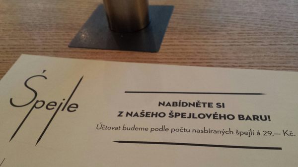 Menu photo 7 Bistro Špejle Praha, JC