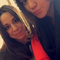 My sister and my haircuts last December My sister and my haircuts last December