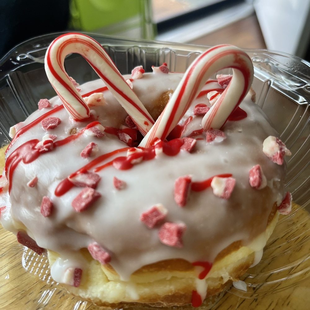 Christy's Donuts - Candy Cane Donut - Donuts Near Me - Upland, California