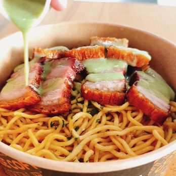 Saiga Vietnamese Eatery - Garlic Noodles with Grilled Pork - Vietnamese Near Me - Irvine, California