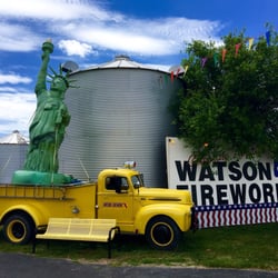 Watson Fireworks - It's right off the highway.