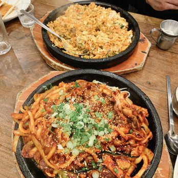 Five Senses - 33. Nak Ji Bokum and 67. Dol Pan Kimchi Bokum Bap - Korean Near Me - New York, New York