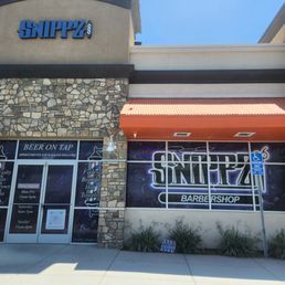 Exterior outside entrance of Snippz Barbershop - Menifee, California Exterior outside entrance of Snippz Barbershop - Menifee, California