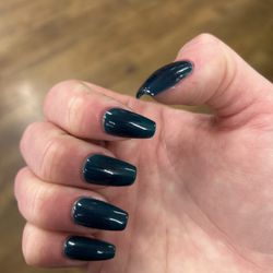 Blossom LA Nail Bar - Blue green ballerina acrylic full set mani
