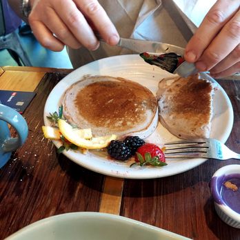 The Hideout Kitchen - Ube pancakes - New American Near Me - Lafayette, California The Hideout Kitchen - Ube pancakes - New American Near Me - Lafayette, California