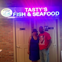 Tasty's Fish & Seafood Grill - Met the management & they were incredibly helpful & sweet people. Very kind of Quincy to talk to us, even taught us more about Newark!