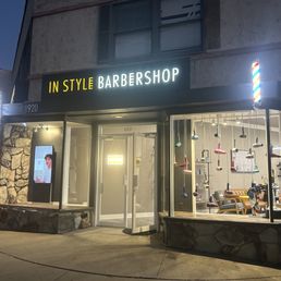 Exterior outside entrance of Instyle Barbershop - Glendale, California Exterior outside entrance of Instyle Barbershop - Glendale, California