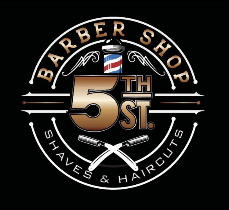 5th Street Barbershop Logo