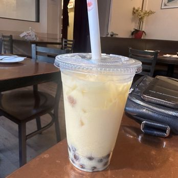 Kin Khao - The best mango boba tea I have ever had. I would go back just for this it's that good - Thai Near Me - San Francisco, California Kin Khao - The best mango boba tea I have ever had. I would go back just for this it's that good - Thai Near Me - San Francisco, California