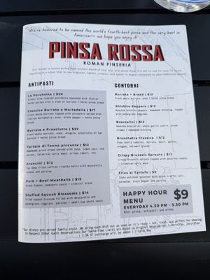 Menu photo 4 Pinsa Rossa San Francisco, CA