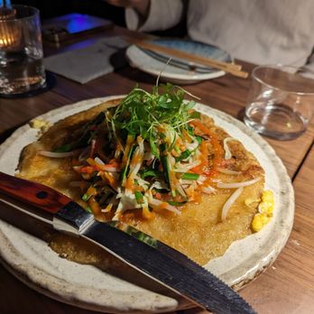 Budonoki - seafood pancake - reminded me of a banh xeo! so good - Izakaya Near Me - Los Angeles, California