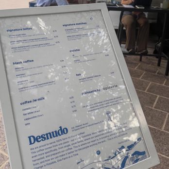 Desnudo Coffee - Menu - Coffee Roasteries Near Me - Austin, Texas Desnudo Coffee - Menu - Coffee Roasteries Near Me - Austin, Texas