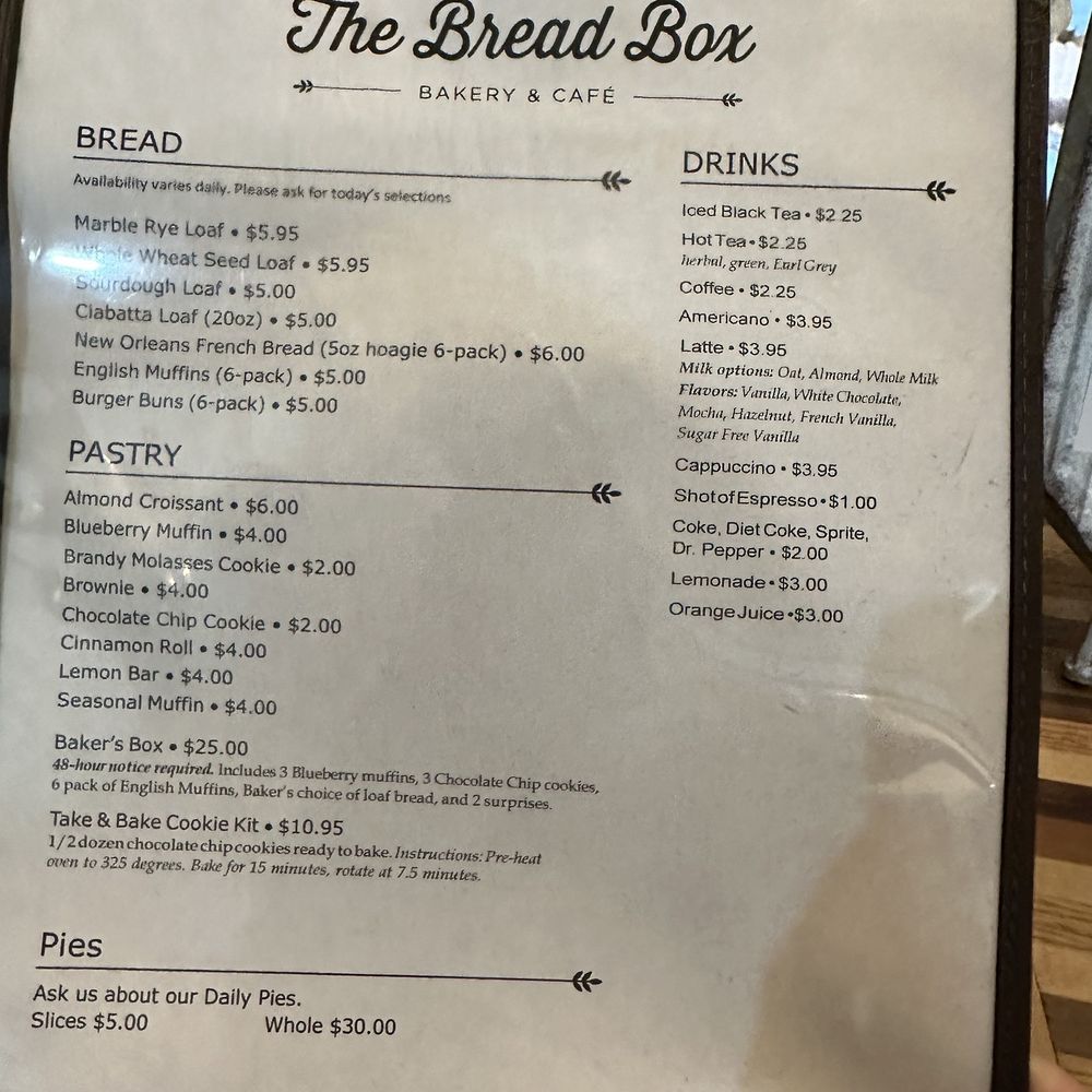 The Bread Box - Menu 12/2023 - Bakeries Near Me - San Antonio, Texas The Bread Box - Menu 12/2023 - Bakeries Near Me - San Antonio, Texas
