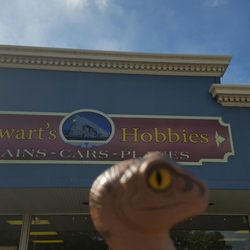 Stewart's Hobbies & Collectibles - Bob the Raptor Says "Model Building Mammals come here."