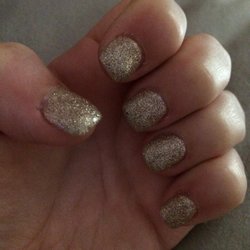 I like them really short and not sharp on the square edges. Tammy did it perfectly! I've never been so happy with my acrylics!