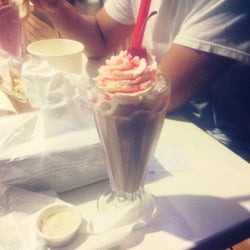 Charlie's Grind & Grill - Chocolate milkshake.