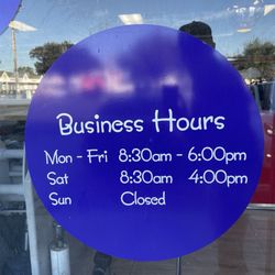 Sparkle Cleaners - Business hours