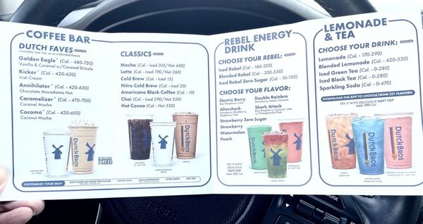 Menu photo 8 Dutch Bros Coffee Vista, CA