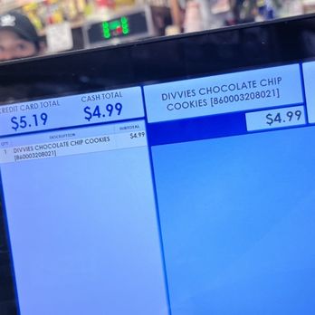 Hell's Kitchen Deli - display priced $2.99 ginger shot with an incorrect label for $4.99 chocolate cookies by the criminals of this deli - Delis Near Me - New York, New York