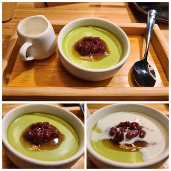 Kyuramen - Bayside - Matcha red bean pudding - Ramen Near Me - Bayside, New York Kyuramen - Bayside - Matcha red bean pudding - Ramen Near Me - Bayside, New York