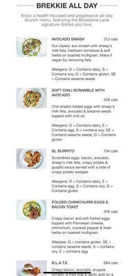 Menu photo 8 Bluestone Lane Houston Heights Houston, TX