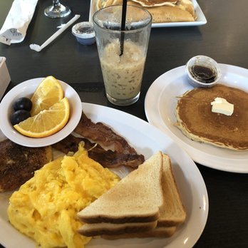 Toast - Toast Breakfast Plate, Vietnamese Iced Coffee, Pancake Tacos, Orange Juice - American Near Me - Sugar Land, Texas
