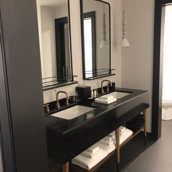 Kimpton Gray Hotel - Master bathroom dual vanity in the King Suite room - Venues & Event Spaces Near Me - Chicago, Illinois Kimpton Gray Hotel - Master bathroom dual vanity in the King Suite room - Venues & Event Spaces Near Me - Chicago, Illinois