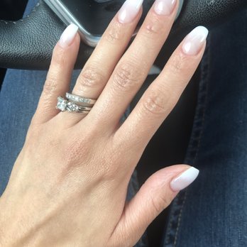 Cosmo Nail Bar - Dip Gel French ombré with slight coffin shape $65.00 - Nail Salons Near Me - Arlington, Texas Cosmo Nail Bar - Dip Gel French ombré with slight coffin shape $65.00 - Nail Salons Near Me - Arlington, Texas