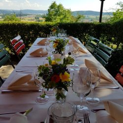 Gasthaus Schlosshalde - Table setting outdoors