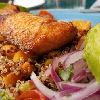 Pisco Y Nazca - Salmon with Quinoa - Gastropubs Near Me - Kendall, Florida Pisco Y Nazca - Salmon with Quinoa - Gastropubs Near Me - Kendall, Florida