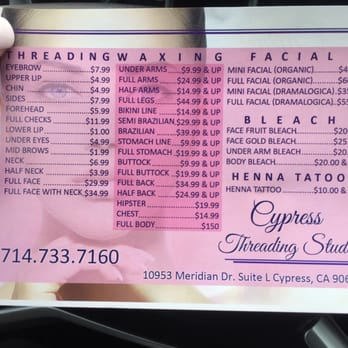 Cypress Threading Studio - Threading Services Near Me - Cypress, California
