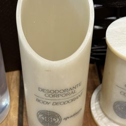 Spatium Spa - This is the deodorant. Not sure how it works - it's an empty vessel.