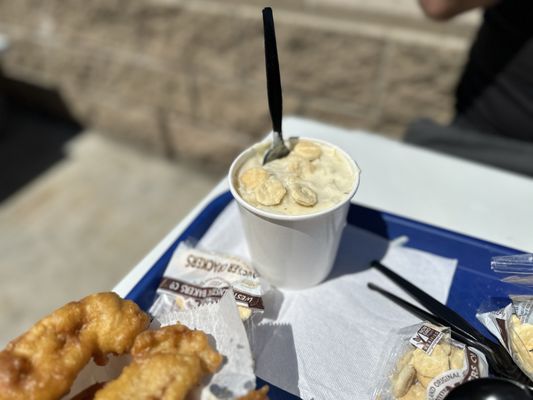 Photo of Harbor Fish & Chips - Oceanside, CA, US. Clam Chowder