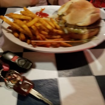 Durty Gurt's - My daughters cheeseburger...she loved it with the seasoned fries - American Near Me - Galena, Illinois Durty Gurt's - My daughters cheeseburger...she loved it with the seasoned fries - American Near Me - Galena, Illinois