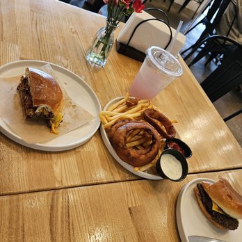 Cosmos Burger - First order of onion rings. - Burgers Near Me - Oceanside, California Cosmos Burger - First order of onion rings. - Burgers Near Me - Oceanside, California