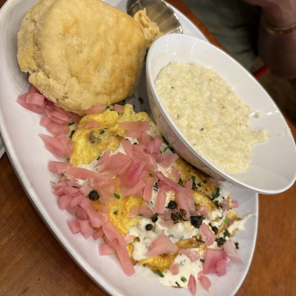 Ruby Slipper Decatur - Hot-Smoked Salmon Omelet - Breakfast & Brunch Near Me - New Orleans, Louisiana Ruby Slipper Decatur - Hot-Smoked Salmon Omelet - Breakfast & Brunch Near Me - New Orleans, Louisiana
