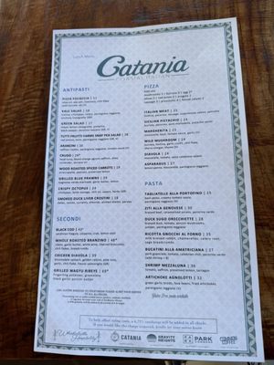Menu photo 1 Catania San Diego, CA Menu photo 1 Catania San Diego, CA