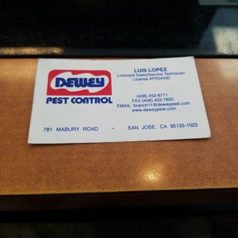 Dewey Pest Control - Pest Control Near Me - San Jose, California