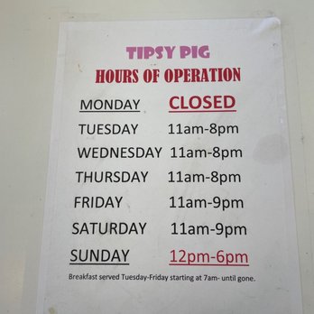 Tipsy Pig BBQ - Updated hours. Not open on mondays anymore - Barbeque Near Me - Lilburn, Georgia