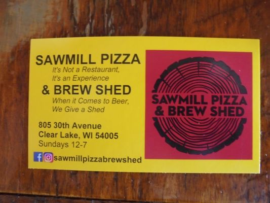 Sawmill Pizza & Brew Shed by null