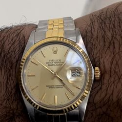 John Alabaster Watch & Clock Repair - My 1987 DateJust - shined up beautifully and fully waterproof now.