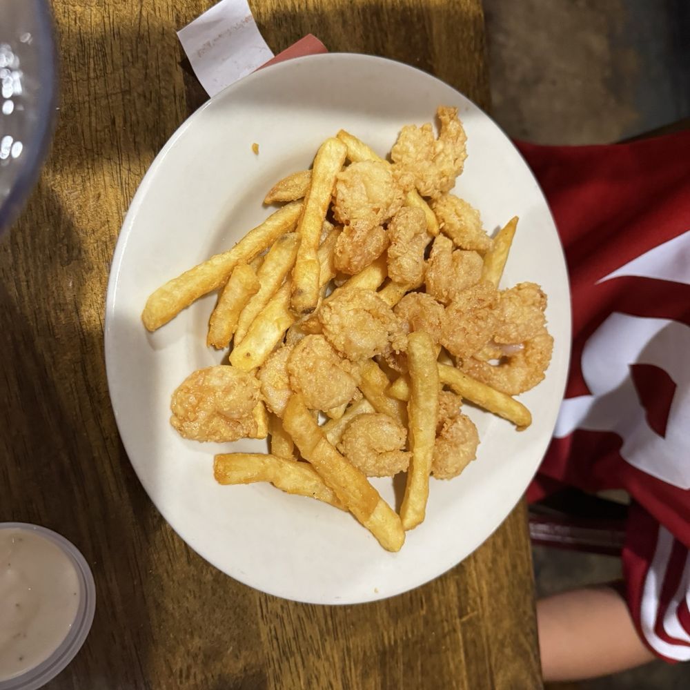 Frilly's Seafood Bayou Kitchen - Kids popcorn shrimp and fries - Cajun/Creole Near Me - Denton, Texas Frilly's Seafood Bayou Kitchen - Kids popcorn shrimp and fries - Cajun/Creole Near Me - Denton, Texas