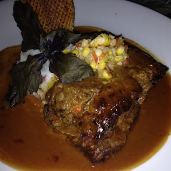 Hukilau Lanai - 11/30/13. Meatloaf with a brown butter sauce - Seafood Near Me - Kapaa, Hawaii Hukilau Lanai - 11/30/13. Meatloaf with a brown butter sauce - Seafood Near Me - Kapaa, Hawaii