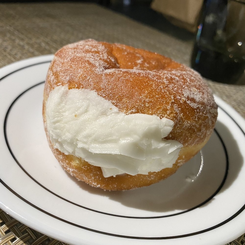 Dad's Donuts & Bakery - vanilla cream filled - Donuts Near Me - Burbank, California Dad's Donuts & Bakery - vanilla cream filled - Donuts Near Me - Burbank, California