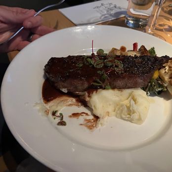 Nell Thorn Restaurant & Pub - NY strip steak was very good but expensive at $52 - New American Near Me - La Conner, Washington Nell Thorn Restaurant & Pub - NY strip steak was very good but expensive at $52 - New American Near Me - La Conner, Washington