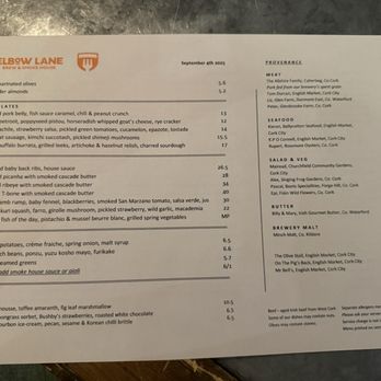 Elbow Lane - Menu - Breweries Near Me - Cork, Colorado Elbow Lane - Menu - Breweries Near Me - Cork, Colorado