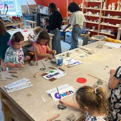 Plus Create - Children preparing for a day at one of +CREATE's creative camps!